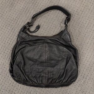 COLE HAAN Vintage Leather Slouch Bag